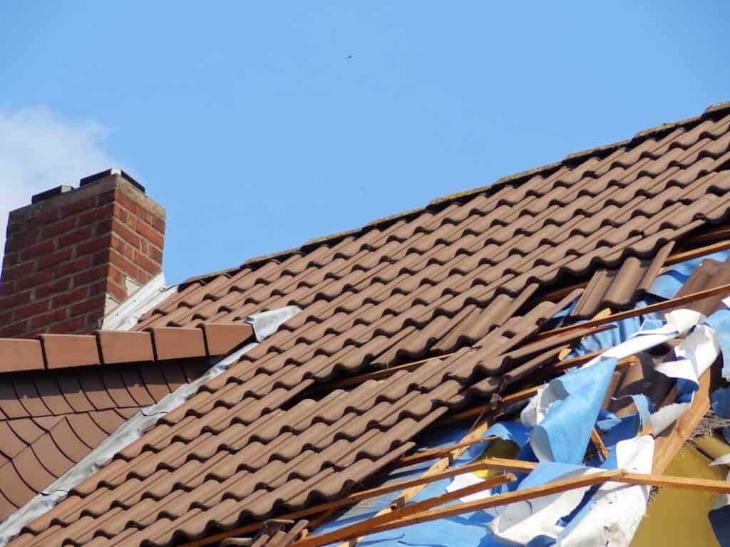 storm roof damage